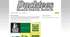 Desktop Screenshot of ducktees.com