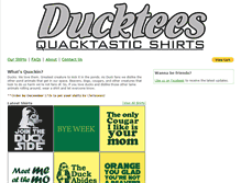 Tablet Screenshot of ducktees.com